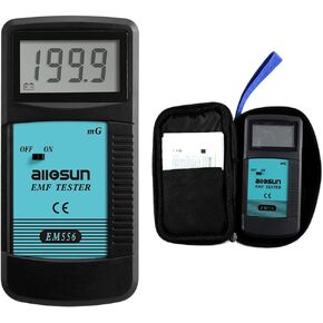 allsun Digital EMF Tester Electromagnetic Radiation Meter Electromagnetic Field Wave Detector Magnitude Detector Handheld LCD Household Dosimeter in Kuwait