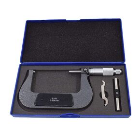 New 3-4" Precision Outside Micrometer 0.0001" Carbide Tipped
