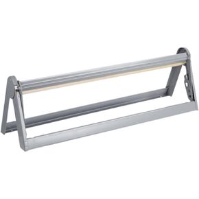 Heavy Duty Steel Paper Cutter Dispenser, 24" Wide With Rubber Feet and Long Lasting Grey Powder Coated Finish