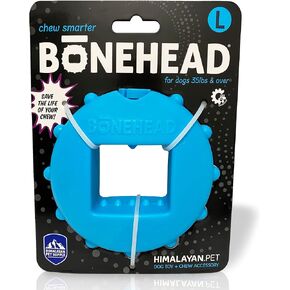 Himalayan Dog Chew Bonehead Large Dog Chew Holder, Secures Chews for Dogs, Chew Smarter and Longer, Stimulate Your Dog, Holds Yak Chews with Screw-in Fastener, 1 Dog Toy