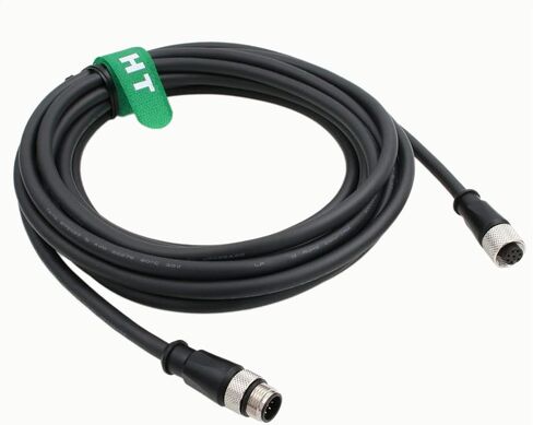 HangTon M12 A مشفرة 8 دبوس أنثى إلى 8 دبوس كابل ذكر لـ Cognex في البصر عن بعد رئيس الكاميرا الاستشعار المحرك Profibus أتمتة 2 متر in Kuwait