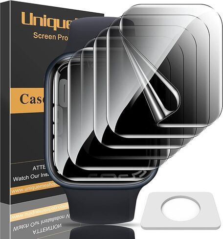 واقي شاشة للخصوصية من UniqueMe لساعة Apple Watch Ultra 2 / Apple Watch Ultra 49mm - غطاء مقاوم للصدمات من الزجاج المقسى بدرجة عسكرية ومضاد للخدش وغطاء خالٍ من الفقاعات لساعة iWatch Ultra، 4 عبوات in Saudi Arabia