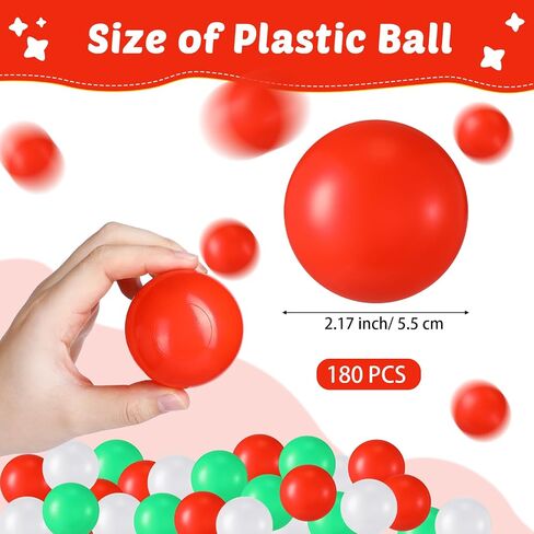 Shappy 180 Pcs Soft Plastic Ball, Crush Proof Ocean Balls Valentine's Toy Balls for Boys Girls Photo Booth Props Play Tent Swimming Pool(Pink Tone) in Saudi Arabia