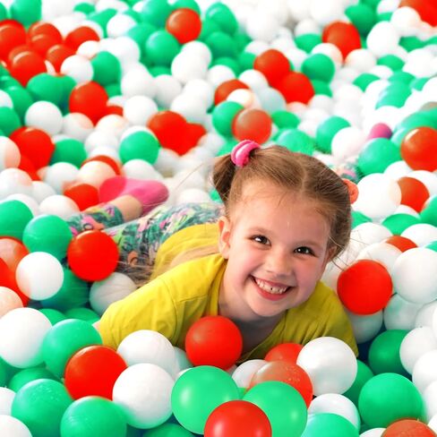 Shappy 180 Pcs Soft Plastic Ball, Crush Proof Ocean Balls Valentine's Toy Balls for Boys Girls Photo Booth Props Play Tent Swimming Pool(Pink Tone) in Saudi Arabia