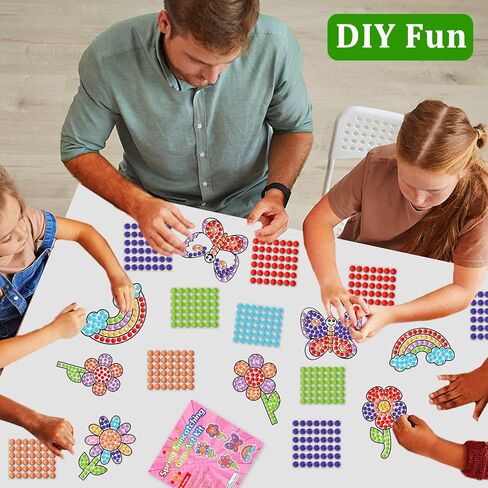 Spring Flower Arts and Crafts, Art Crafts Suncatcher Kits for Children Teenagers Kids at 6-8, DIY Diamond Painting Kits for Girls at 4 5 10 12 in Saudi Arabia