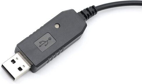 (10 قطع) كابل شاحن USB UV-5R كابل شحن USB UV-5R (2.5 مم) مع ضوء مؤشر [إصدار جديد 2023] لأجهزة الراديو BaoFeng ثنائية الاتجاه UV-5R UV-82 BF-F8HP UV-82HP UV-5X3 UV-5RE كابل UV-S9 UV-9S in Saudi Arabia