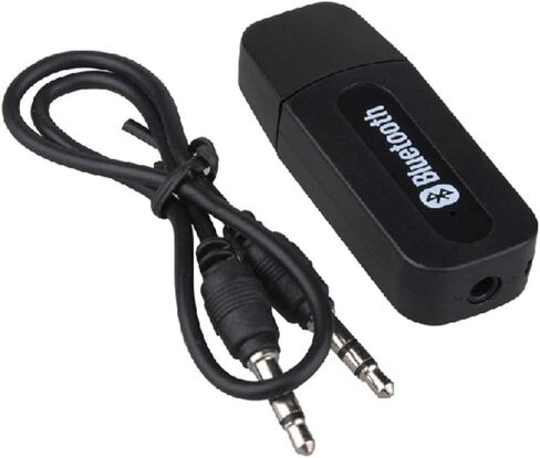 إيكوجير؟ USB بلوتوث استقبال الموسيقى الصوت محول للهواتف مكبر الصوت PC 3.5mm ستيريو + ABEL رباط للكابل in Saudi Arabia