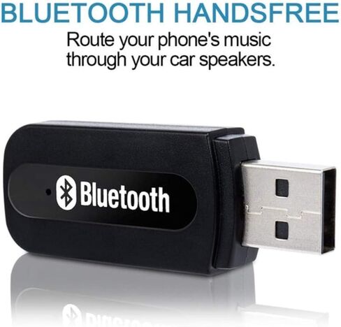 إيكوجير؟ USB بلوتوث استقبال الموسيقى الصوت محول للهواتف مكبر الصوت PC 3.5mm ستيريو + ABEL رباط للكابل in Saudi Arabia