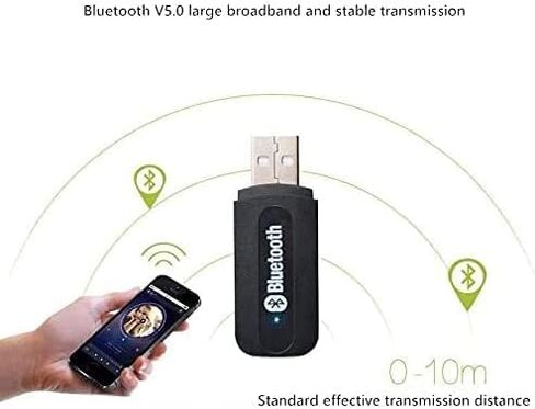 إيكوجير؟ USB بلوتوث استقبال الموسيقى الصوت محول للهواتف مكبر الصوت PC 3.5mm ستيريو + ABEL رباط للكابل in Saudi Arabia