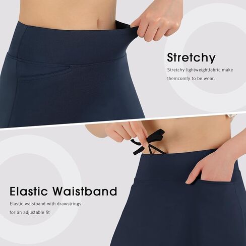 ANIVIVO Women's 20" Knee Length Skorts Golf Tennis Skirt for Women Activity Casual Skort with Pockets High Waist in Kuwait
