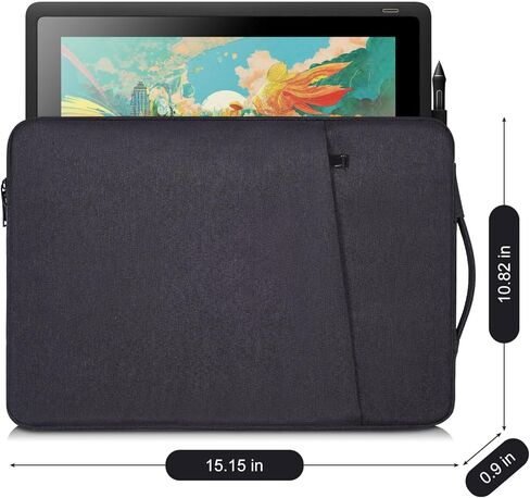 حافظة كمبيوتر لوحي للرسم لجهاز Wacom Cintiq 16/Cintiq Pro 17 16/Intuos Pro/Intuos Pro Large، XP Pen Artist Pro 16 Gen 2/Artist 16 15.6 Pro/Innovator 16، Huion KAMVAS Pro 16، GAOMON PD1560 حقيبة سفر in Kuwait