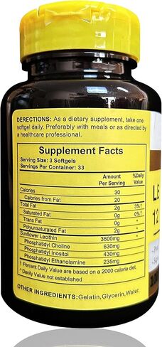 WhaazzPop Royavita Sunflower Lecithin 1200mg كبسولات هلامية تحافظ على صحة الكبد ووظيفته وتدعم استقلاب الدهون 100 كبسولة هلامية / زجاجة، جرعة 100 يوم (1) in Saudi Arabia