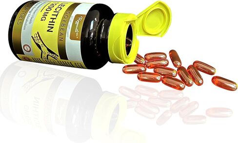 WhaazzPop Royavita Sunflower Lecithin 1200mg كبسولات هلامية تحافظ على صحة الكبد ووظيفته وتدعم استقلاب الدهون 100 كبسولة هلامية / زجاجة، جرعة 100 يوم (1) in Saudi Arabia
