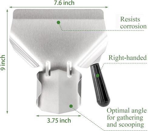 4 قطع من مغرفة الفشار وهزازات فلفل ملح معدنية، مغرفة قلي فرنسية من الفولاذ المقاوم للصدأ، مغرفة متعددة الاستخدامات، هزازات توابل للتوابل للاستخدام التجاري والمنزلي in Kuwait