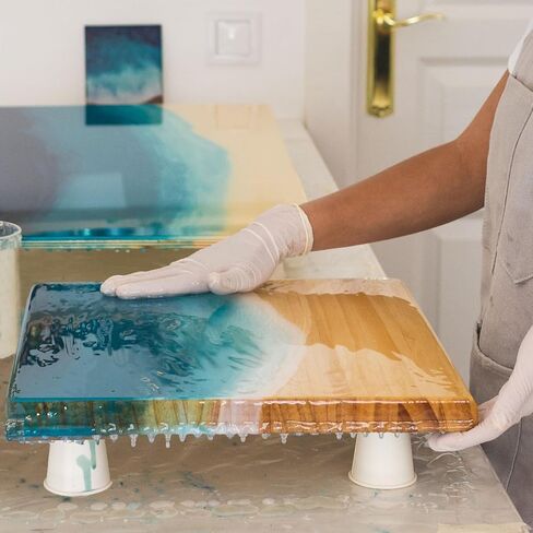 لوحات قماشية خشبية غير مكتملة من Dragon Drew مع حامل مقاس 1.25 بوصة، وألواح خشبية للصياغة والرسم | 12 بوصة × 12 بوصة | 3 عبوات in Kuwait