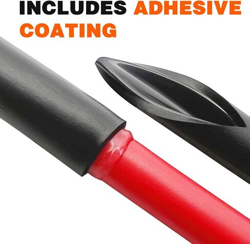 مجموعة أنابيب الانكماش الحراري - مسدس حراري صغير بقدرة 350 وات + بطانة لاصقة بنسبة 4: 1، أنابيب انكماش من الدرجة البحرية 195 قطعة + فوهة عاكسة + ذاتية اللصق وربطات كابل - تغليف أنبوب الانكماش والأسلاك والكابلات in Kuwait