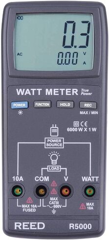 REED Instruments R5000 Autoranging Watt Meter, True RMS in Saudi Arabia
