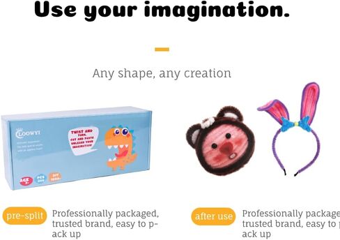 LOOWYI 30 Colors Pipe Cleaners with Multi Materials,DIY Art Creative Crafts Decorations Pipe Cleaners Craft,Arts and Craft, 200 Pcs Craft Supplies,Children's Creative Toys in Saudi Arabia