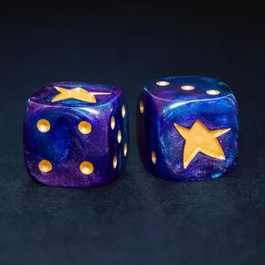 10-Piece Skull Dice Set – Hand-Painted 3D Skull RPG Dice, D6 Dice, Standard Game Dice, Six Sided Dice, 16mm Transparent Resin with Rounded Edges, Perfect for D&D, Tabletop Games, and Collectors in Kuwait