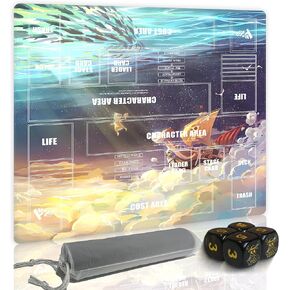 Playmat Trading Card Game OPCG Mat CCG MTG Playmat TCG Card Game Table Mat &Limited Edition Rare Dice and Free Bag (The White Beard Flag) in Kuwait
