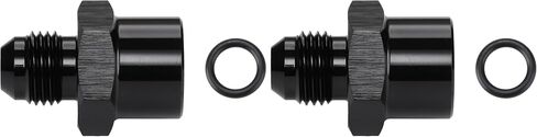 TBI/Vortec 87-98 Truck 6AN Male Flare to Female M16-1.5 O-ring Power Steering Supply Feed Fuel Line Adapter Fitting Connector Aluminum Black in Saudi Arabia