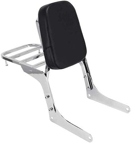 Motorcycle Rear Seat BackRest Sissy Bar Back Rest Compatible For Honda Rebel CA250 CMX250 CMX (Silver) in Saudi Arabia
