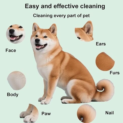Pet Eye Wipes for Dogs, Natural Dog Wipes for Paws and Butt,Gentle and Safe Dog Wipes Cleaning for Remove Tear Stains and Mucus, Dog Eye Wipes and Cleaning Wipes for Dog, Cat, Furry Animals 130 pcs in Saudi Arabia