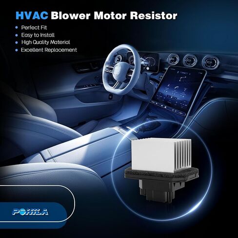 HVAC Blower Motor Fan Resistor Compatible with 2013-2014 Ford Escape,2012-2018 Focus,2014-2018 Transit Connect,2014-2018 Transit Connect,2015-2016 MKC Replaces AV6N-19E624-BA AV6N-19E624-AB in Saudi Arabia