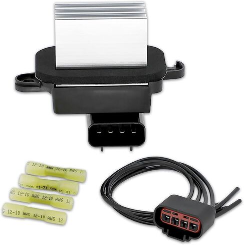 HVAC Blower Motor Fan Resistor Compatible with 2013-2014 Ford Escape,2012-2018 Focus,2014-2018 Transit Connect,2014-2018 Transit Connect,2015-2016 MKC Replaces AV6N-19E624-BA AV6N-19E624-AB in Saudi Arabia