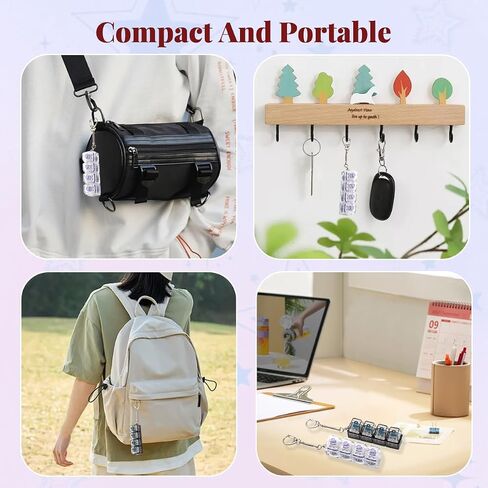 2 Pcs Keyboard Fidget Toy for Adults Fidget Keyboard Clicker Toys with LED Lights Keychain Stress Relief for Anxiety Decompression (Black and White) in Saudi Arabia