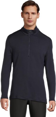 Icebreaker Men's Standard Merino 260 Tech Long Sleeve Half Zip, Black in Kuwait