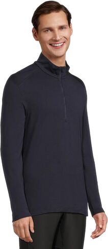 Icebreaker Men's Standard Merino 260 Tech Long Sleeve Half Zip, Black in Kuwait