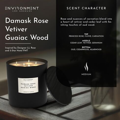 ENVIRONMENT Inspired by LL Rose 31 and Fairmont Hotel 55oz Candle (Damask Rose | Vetiver | Guaiac Wood) in Saudi Arabia