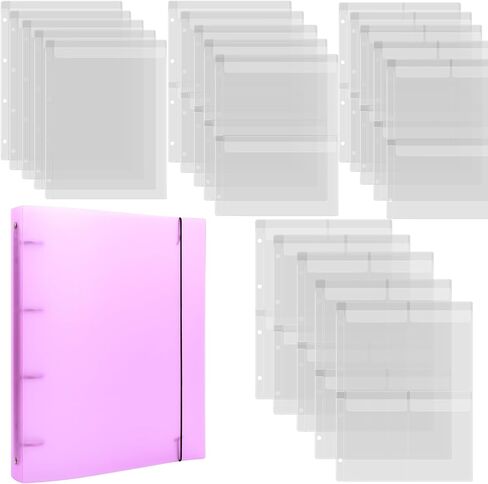 A4 Die Storage Book Binder,Die&Stamp Storage Folder,Page Protectors Pockets Inserts Organizer for Cutting Dies Stencil Album Stamp Crafts,1PCS Storage Book Cover&20PCS Inserts with 1/2/3/4 Pockets in Saudi Arabia