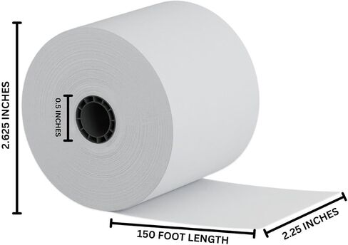 Upgrade Office Supply UPG3003B Adding Machine Rolls, 2-1/4" x 150 ft, 3-Pack, Bond Paper, USA in Saudi Arabia