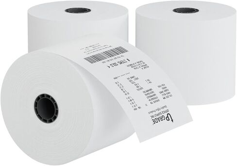 Upgrade Office Supply UPG3003B Adding Machine Rolls, 2-1/4" x 150 ft, 3-Pack, Bond Paper, USA in Saudi Arabia
