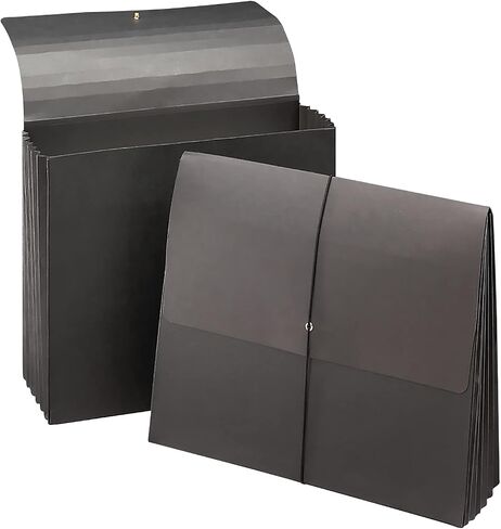 Smead Expanding File Wallet, Flap and Cord Closure, 5-1/4" Expansion, Extra Wide Letter Size, Redrope, 10 per Box (71186) in Saudi Arabia