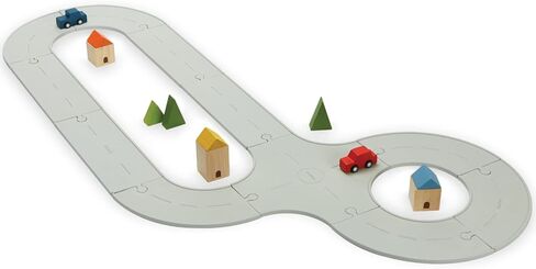 Plantoys Rubber Road & Rail Extension Tracks - Set C (6325) in Kuwait