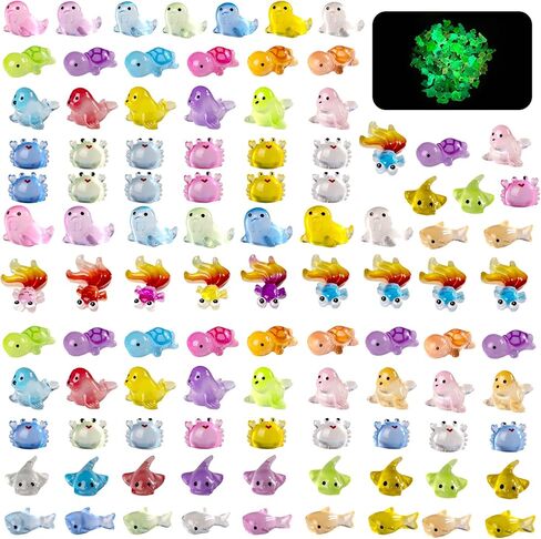 140 Pack Mini Animals Tiny Duck，Cow，Bee Figurines Bulk for Miniature Dollhouse Decor Accessories Garden Aquarium Potted Ornament Party DIY Charms Office Classroom Activity to Hide in Kuwait