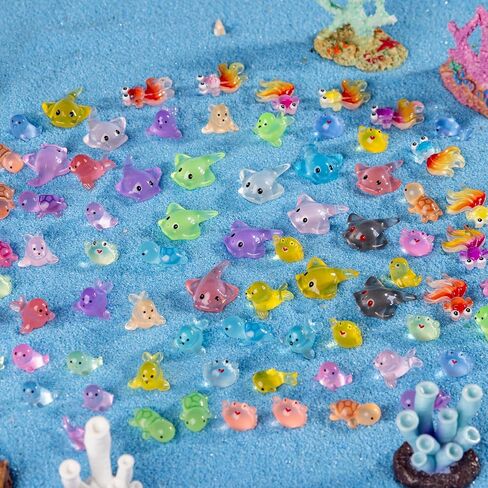 140 Pack Mini Animals Tiny Duck，Cow，Bee Figurines Bulk for Miniature Dollhouse Decor Accessories Garden Aquarium Potted Ornament Party DIY Charms Office Classroom Activity to Hide in Kuwait