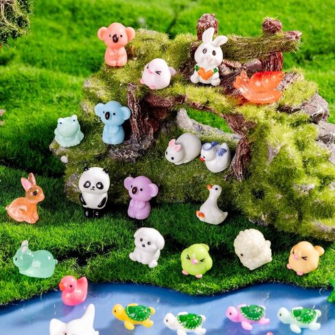 140 Pack Mini Animals Duck ， Cow ， Bee Pey Tompurines Betrin in Kuwait
