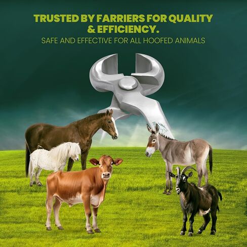 10" Farrier Hoof Nipper - Chrome Vanadium Steel with Pre-Loaded Spring, Precision Hand-Aligned Blades, Ideal for Foal, Shetland, Miniature, Donkey, and Pony Hoof Trimming. in Saudi Arabia