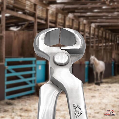 10" Farrier Hoof Nipper - Chrome Vanadium Steel with Pre-Loaded Spring, Precision Hand-Aligned Blades, Ideal for Foal, Shetland, Miniature, Donkey, and Pony Hoof Trimming. in Saudi Arabia
