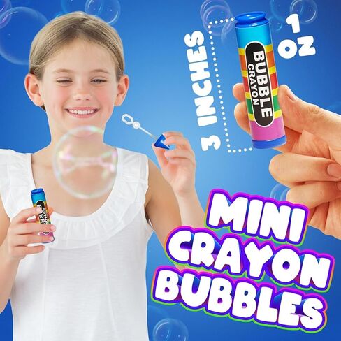 Mini Farm Animal Bubble Wands Toy Gifts for Kids - (Pack of 12) 3-Inch Barnyard Bubble Bottles, Assorted Animals for Giveaways, Prizes, Birthday Party Favors for Kids, Baby Showers, Goody Bag Toys in Kuwait