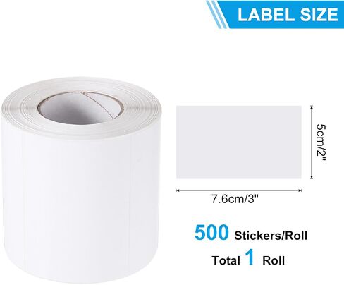PATIKIL Rectangular Color Coding Labels 2 x 1 Inch, 500 Pcs Rectangle Colored Labels Sticker Moving Stickers Label Tags for Inventory Office Home Packing Box, Yellow in Saudi Arabia