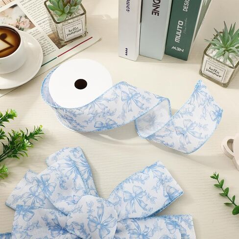 القوس الزهري الوردي حافة حافة الشريط chinoiserie زهرة القوس الشريط النسيج من أجل DIY الحرف الزهر الإكليل من صنع الإمدادات ، 12 ياردة in Kuwait