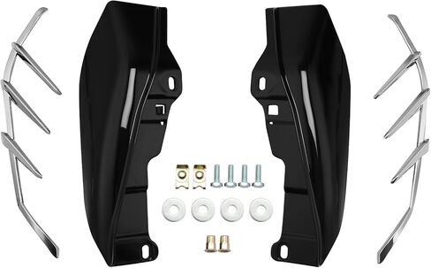 XMT-Moto Black Mid-Frame Air Deplectors for Harley Touring and Trike Models. المعدات الأصلية على flhtcu ، flhtcul ، fltru ، flhtk ، flhtkl و flhtcutg 2009-later in Kuwait