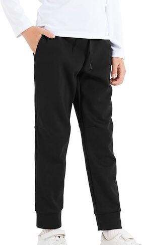 DaniChins Boys' Jogger Sweatpants Athletic Active Pants with Pockets in Kuwait