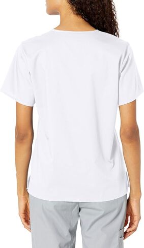 WonderWink Womens V-Neck Top Medical Scrubs Shirt, White, 2X US in Saudi Arabia