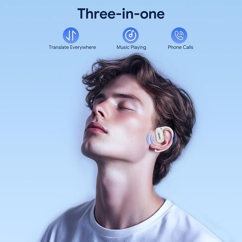 AI Language Translation Earbuds - 144 Languages Translation Earbuds Real Time, 3-in-1 Accents & Long Battery Life Translator Earbuds,Simultaneous Translation Bluetooth 5.4 in Saudi Arabia